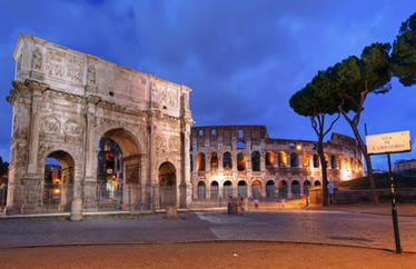 *Arch of Constantine and Coliseum*