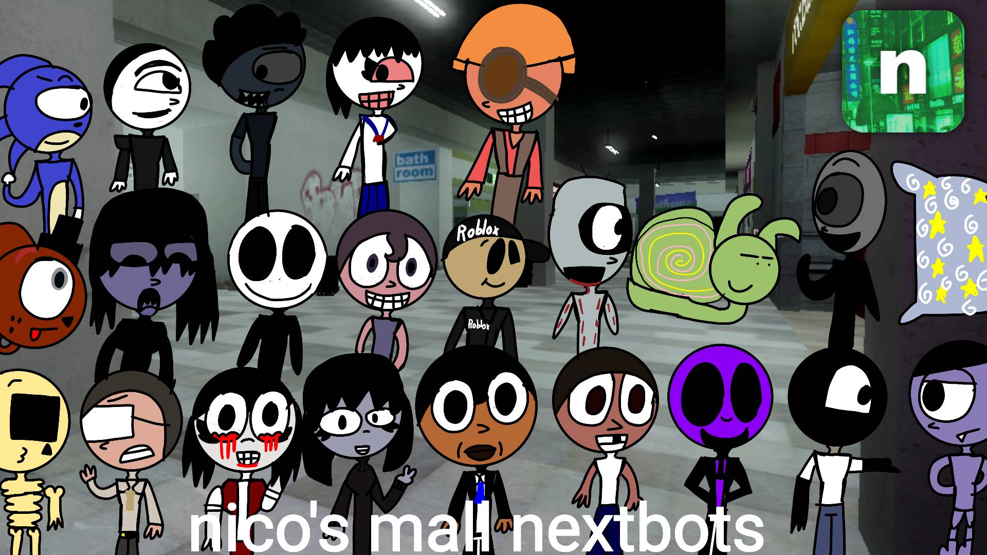 Nico's mall nextbots but in 2023 by goodgirl8593 on DeviantArt