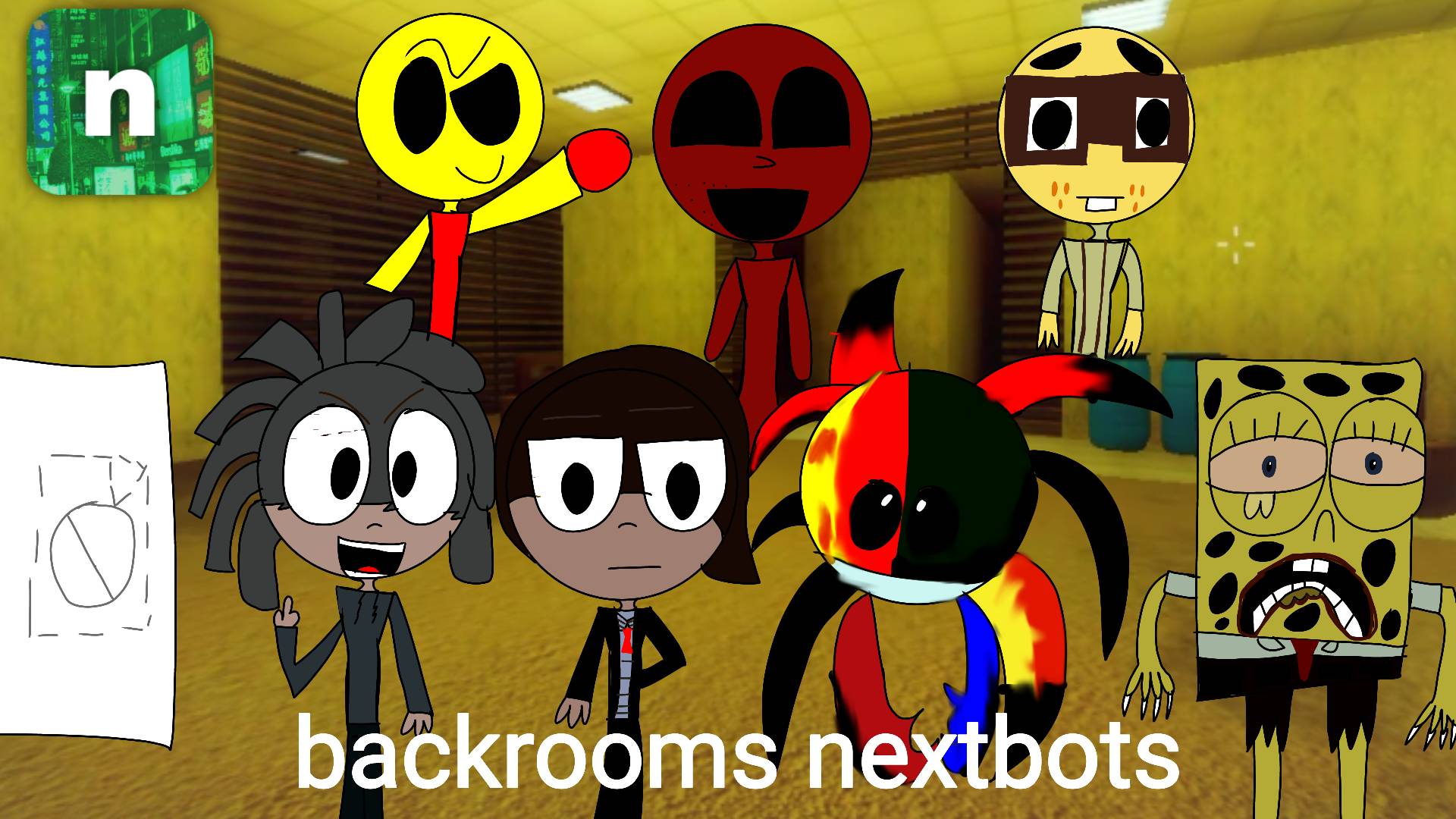 nn_backrooms nextbots  nico's nextbots Minecraft Mod