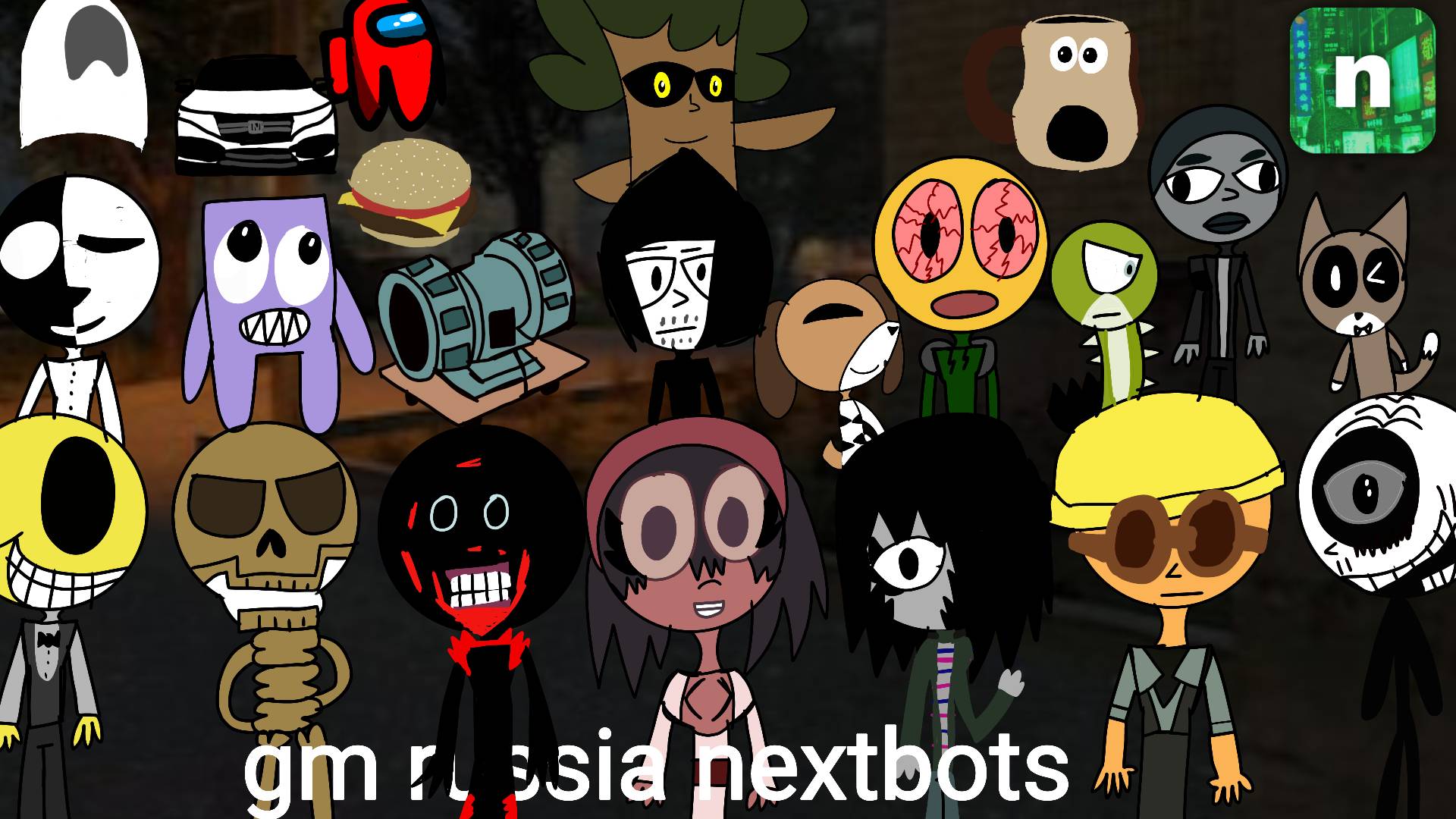 All nico's nextbots new deviantart by deaquinosiqueira on DeviantArt