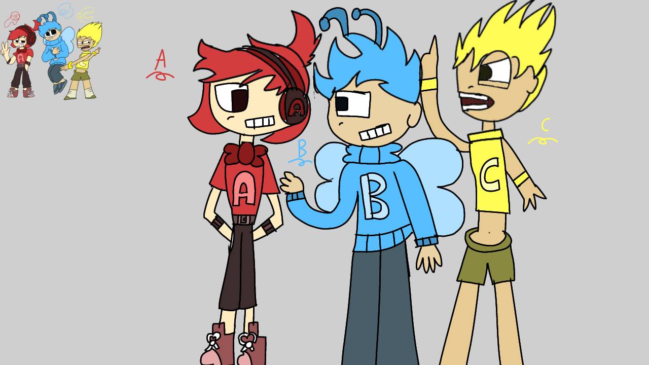 Alphabet lore humans A B and C by goodgirl8593 on DeviantArt