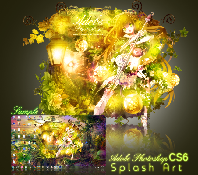 Adobe Photoshop CS6 Splash Art - Nature Creativity