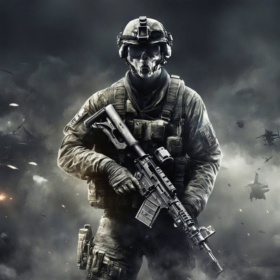 Gimit Cod its ghost from cod by prettyimpink on DeviantArt