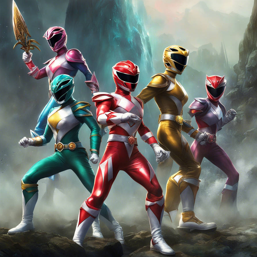 All-New Power Rangers with their Power Weapons by StarChandraline87 on ...