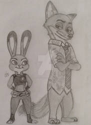 Sly bunny, dumb fox