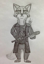 Nick Wilde as Sting (traditional)