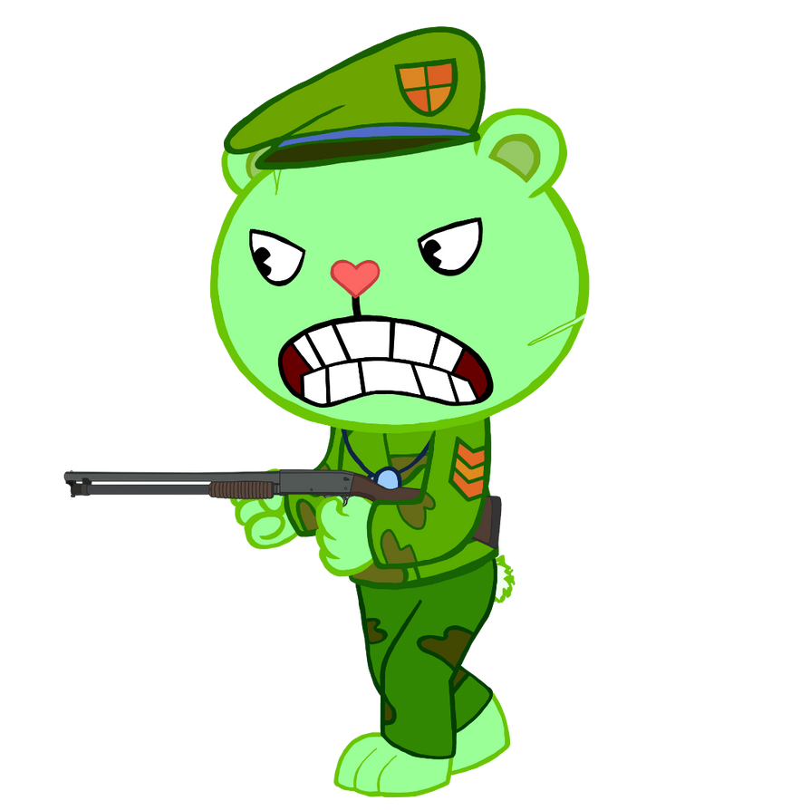 Flippy with a Shotgun by HorrorMonster54 on DeviantArt