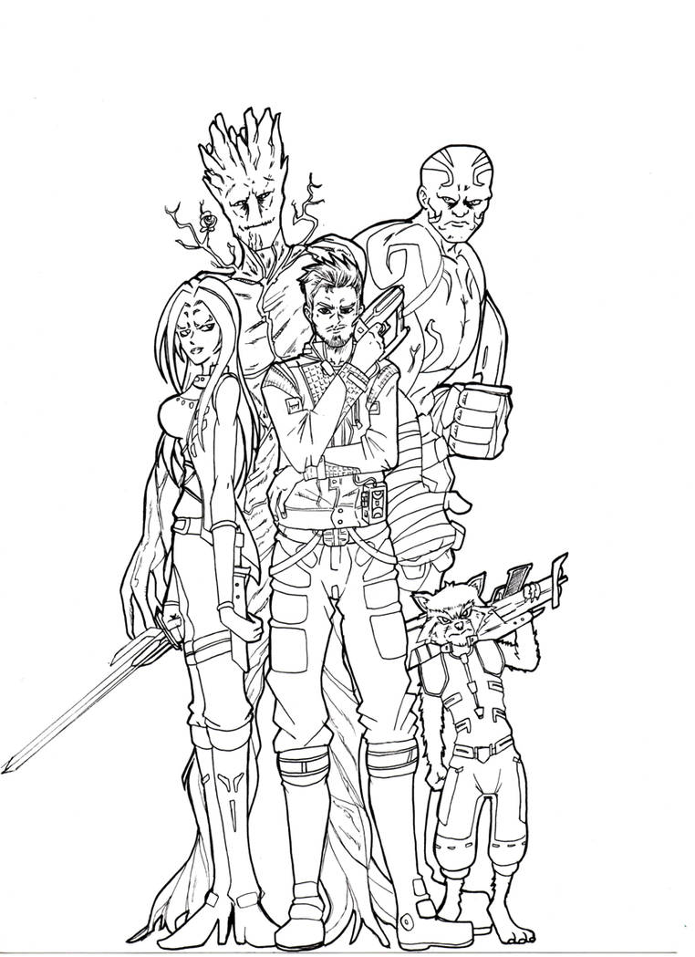 Guardians of the galaxy_sketch by CrisKill on DeviantArt