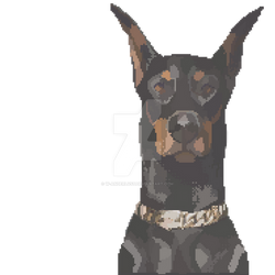 Pixel Doberman 2