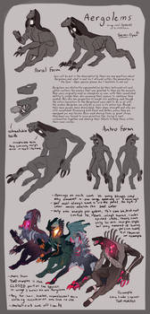 AERGOLEMS Semi-Open Species Sheet (READ DESC)