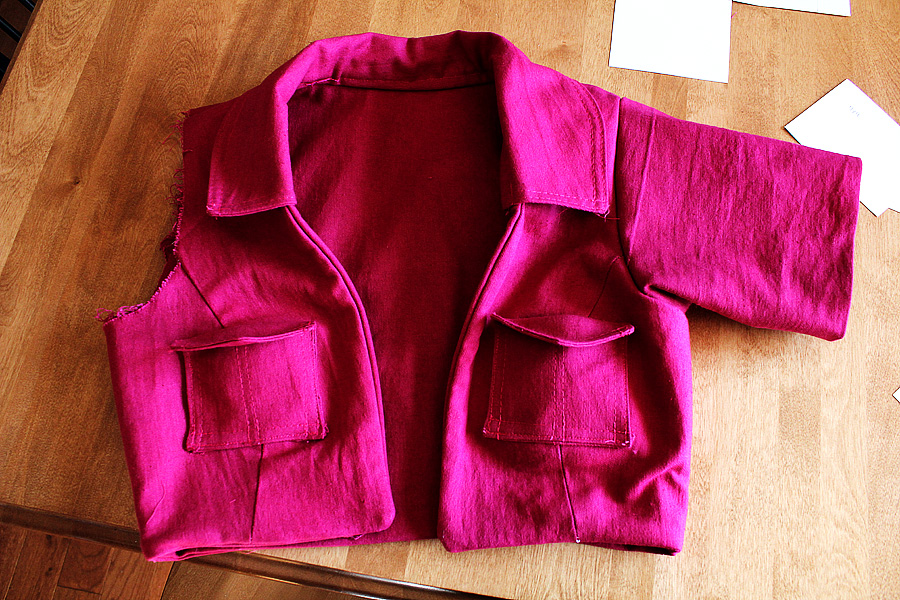 Aerith's Jacket Progress 1