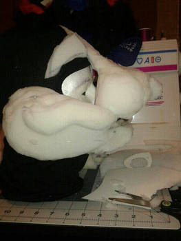 Akuna fursuit commission WIP 