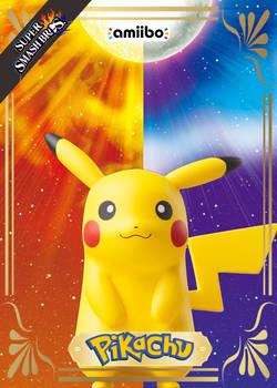 Custom Amiibo Trading Card Pikachu