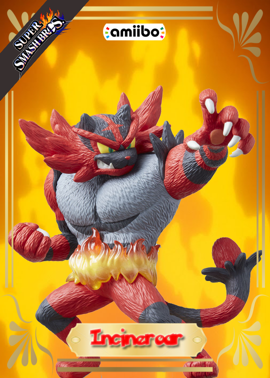 Chibi Incinaroar Custom Amiibo Trading Card Incineroar by y2j1245 on DeviantArt