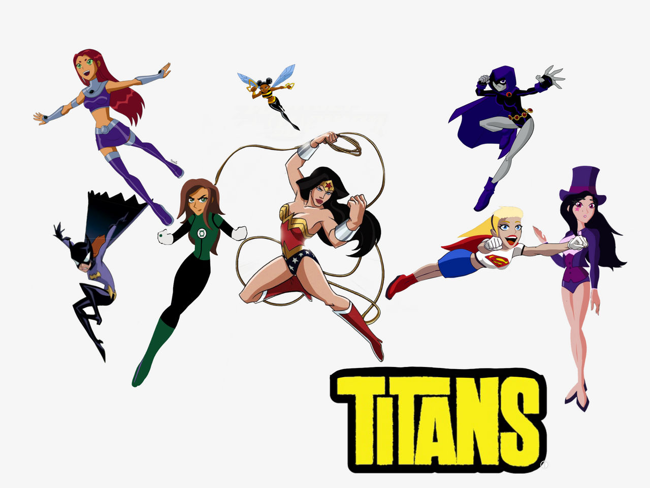 Titans DC - Team Girls by djpaint96 on DeviantArt