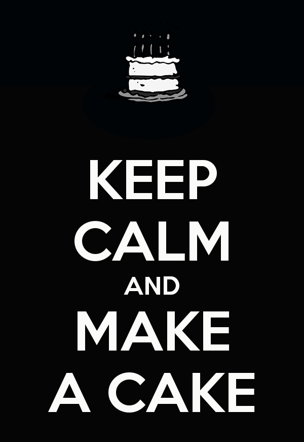 Keep calm and make a cake