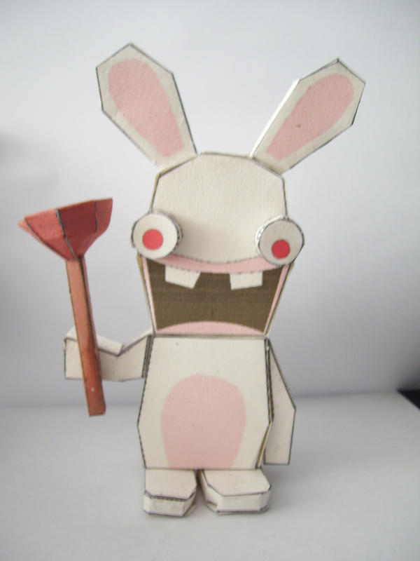 Dead Rabbit Papercraft Papercraft: Crazy Rabbid by Bahamut-Eternal on DeviantArt