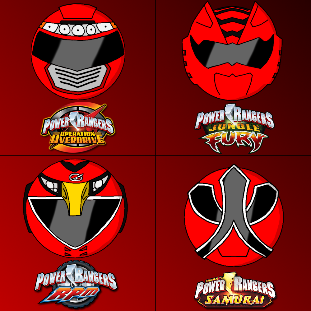 Power Ranger Helments Logs Power rangers helmets in my style part 4 (red) by Badrater on DeviantArt