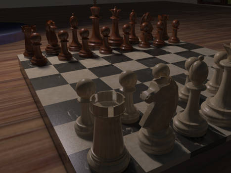 3D Chess model with texture