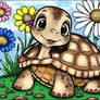 Coloring of spring turtle