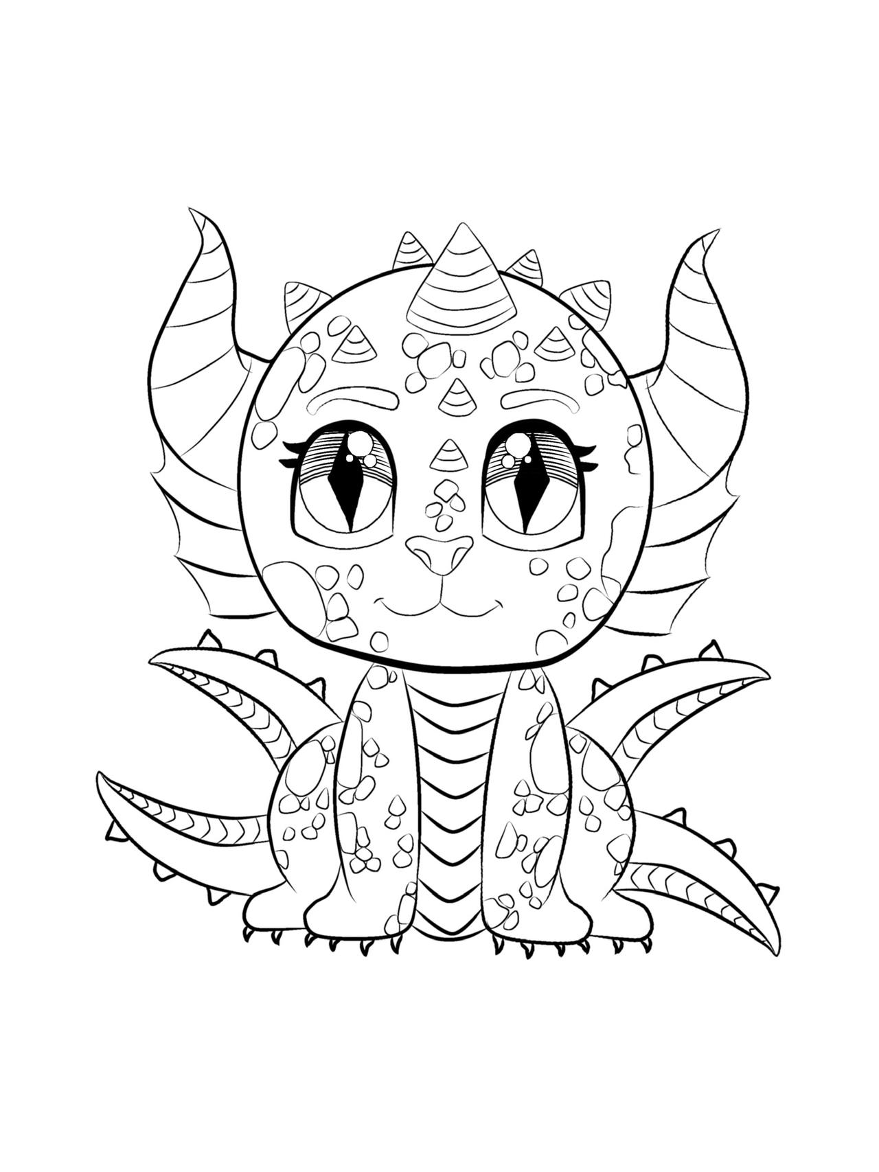 Kitty Dragon Line Art By Crochetamommy On DeviantArt Kitty dragon line art by crochetamommy on deviantart