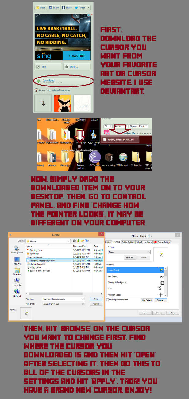 Wizard's Tutorial on How to Install Custom Cursors by wizardsarejerks ...