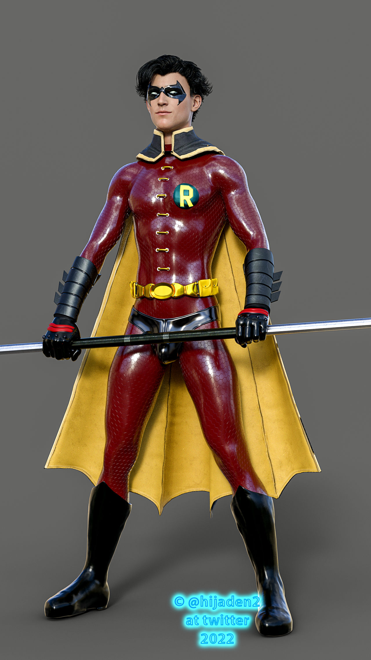 Robin, Red Suit v1 2/2 by Hijaden on DeviantArt