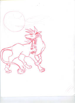 red Red XIII sketch