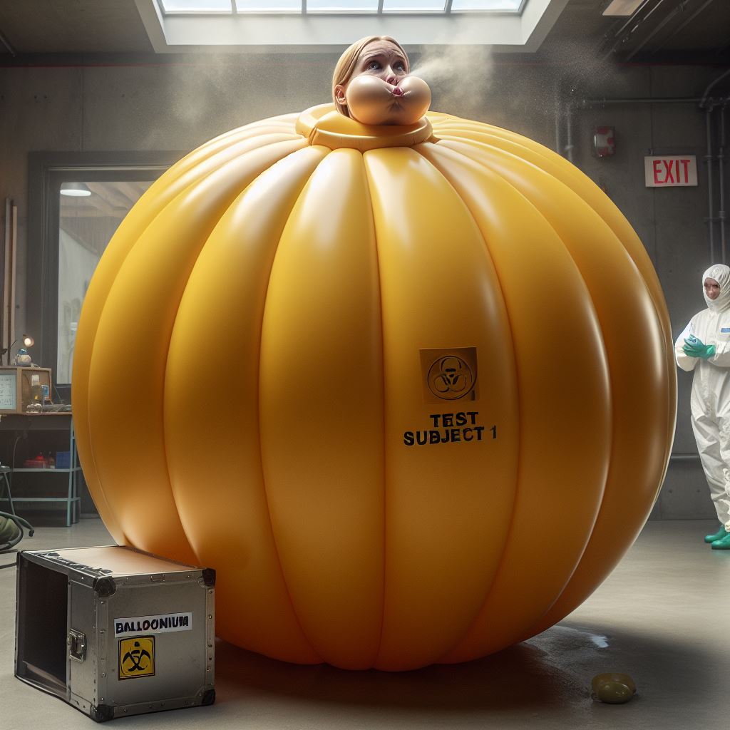 Quick! Try and deflate her, she's about to pop by Kitteninflator on ...