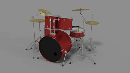 Drum Kit 3D Model 3D model