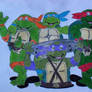 Teenage mutant ninja turtles family photo
