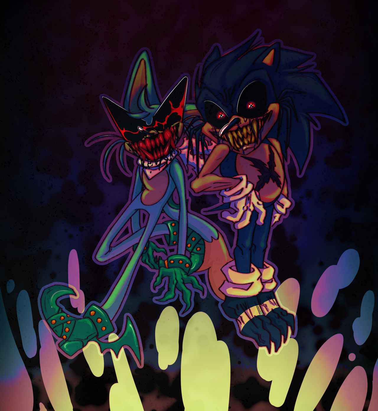 Lord X and Majin Sonic (Ship) by OkaRutoMMD on DeviantArt