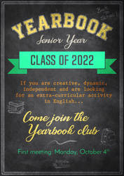 Yearbook club poster