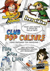 Pop culture club poster