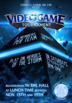 High School Video Game Tournament Poster