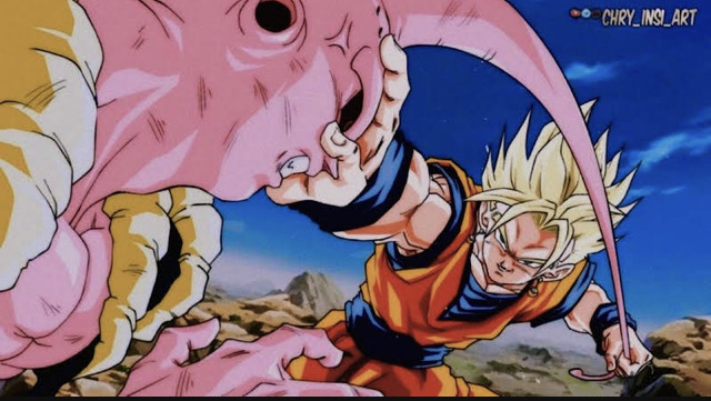 Goku Super Saiyajin (Buu Saga vs Yakon) - Daiko O Saiyajin