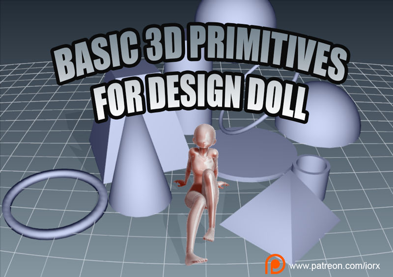 Primitive Designcad Basic 3D Primitives for Design Doll by iorX on DeviantArt