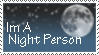 Night Person Stamp by ClearBlueSkys