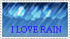 I Love Rain Stamp