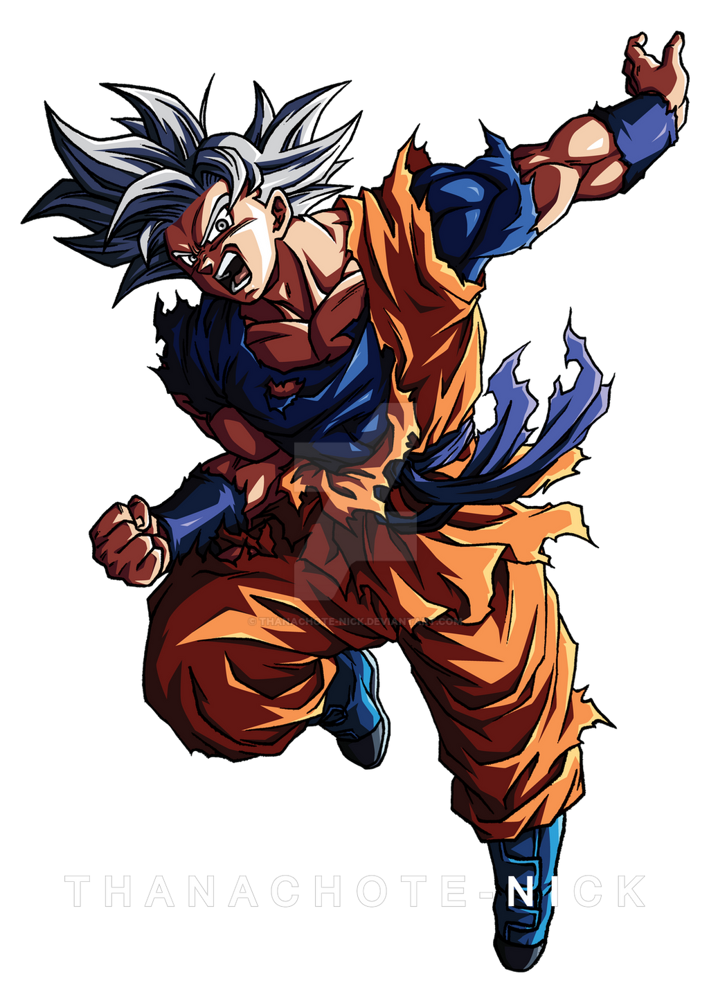 Goku Ultra Instinct Sdbh [color 1] By Thanachote Nick On