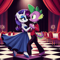 spike and rarity tango dancing