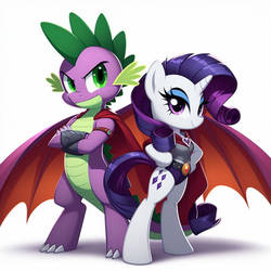 spike and rarity superhero couple