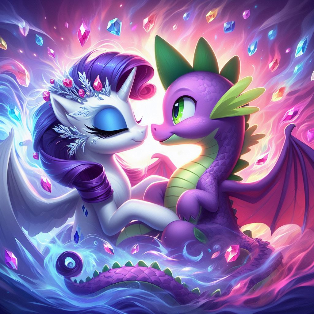 spike and rarity the dragon couple by stitchfan08steven on DeviantArt