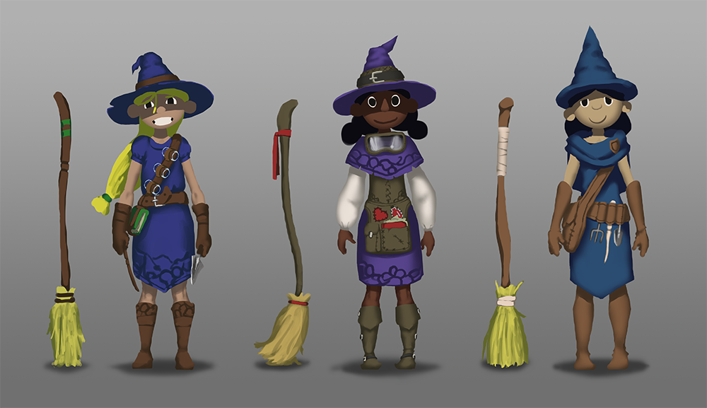 Witch Player Character Designs