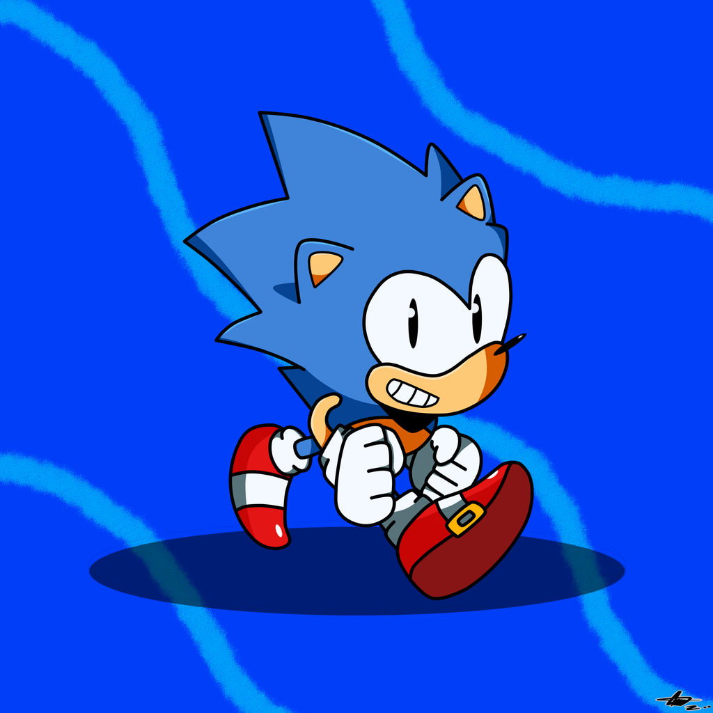 Classic Sonic Draw by axl-universe on DeviantArt