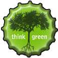 Think Green bottlecap