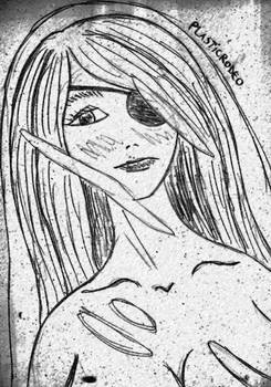 Lyona in a plastic bag