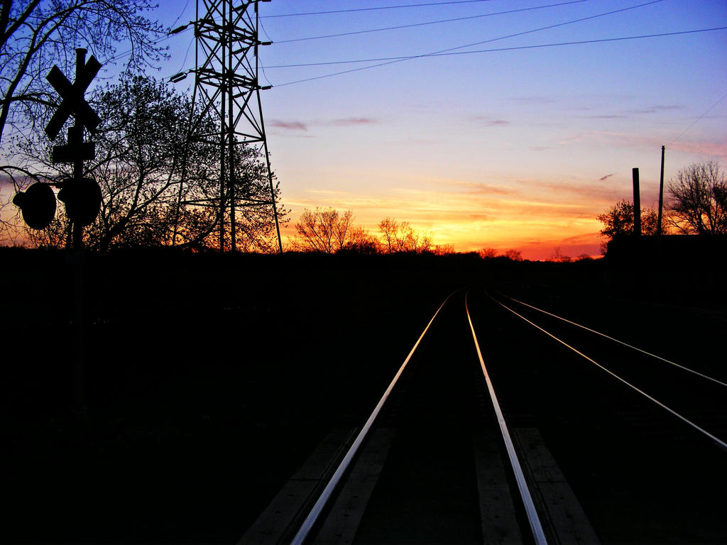 Sunset On The Rails Sunset on the Rails by CMiner1 on DeviantArt