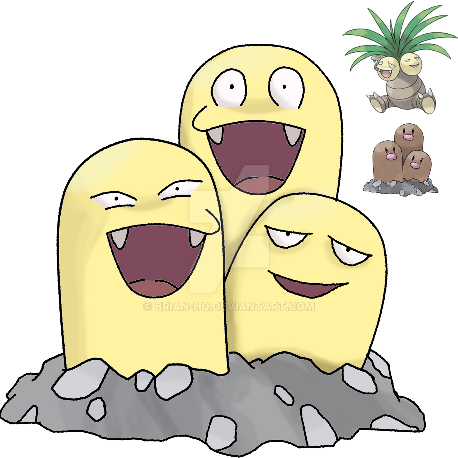 Exeggutor and Diglett Fusion