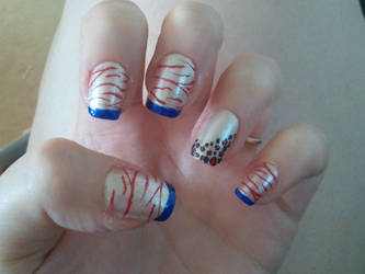 Memorial day nails.